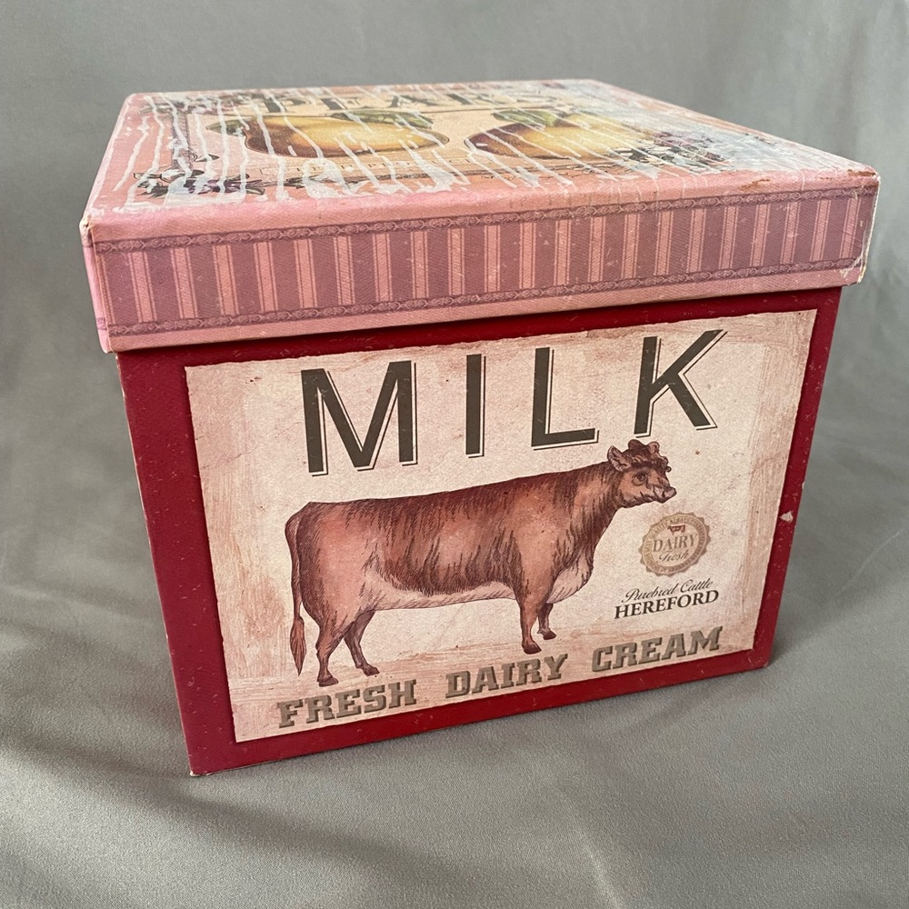 Good 'Ol Days Vintage Farmhouse Style Storage Box Set of 3 Stackable